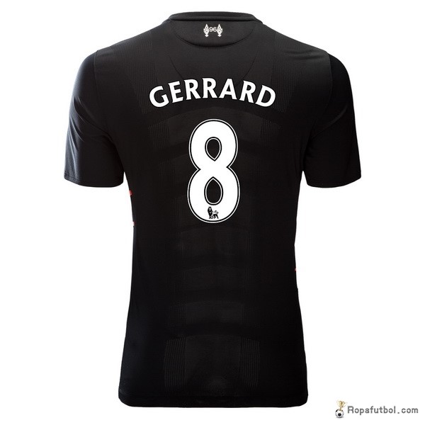 Camiseta Liverpool Replica Segunda Ropa Gerrard 2016/17 Negro